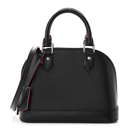Louis Vuitton Epi Alma BB Black Hot Pink 1 of 10