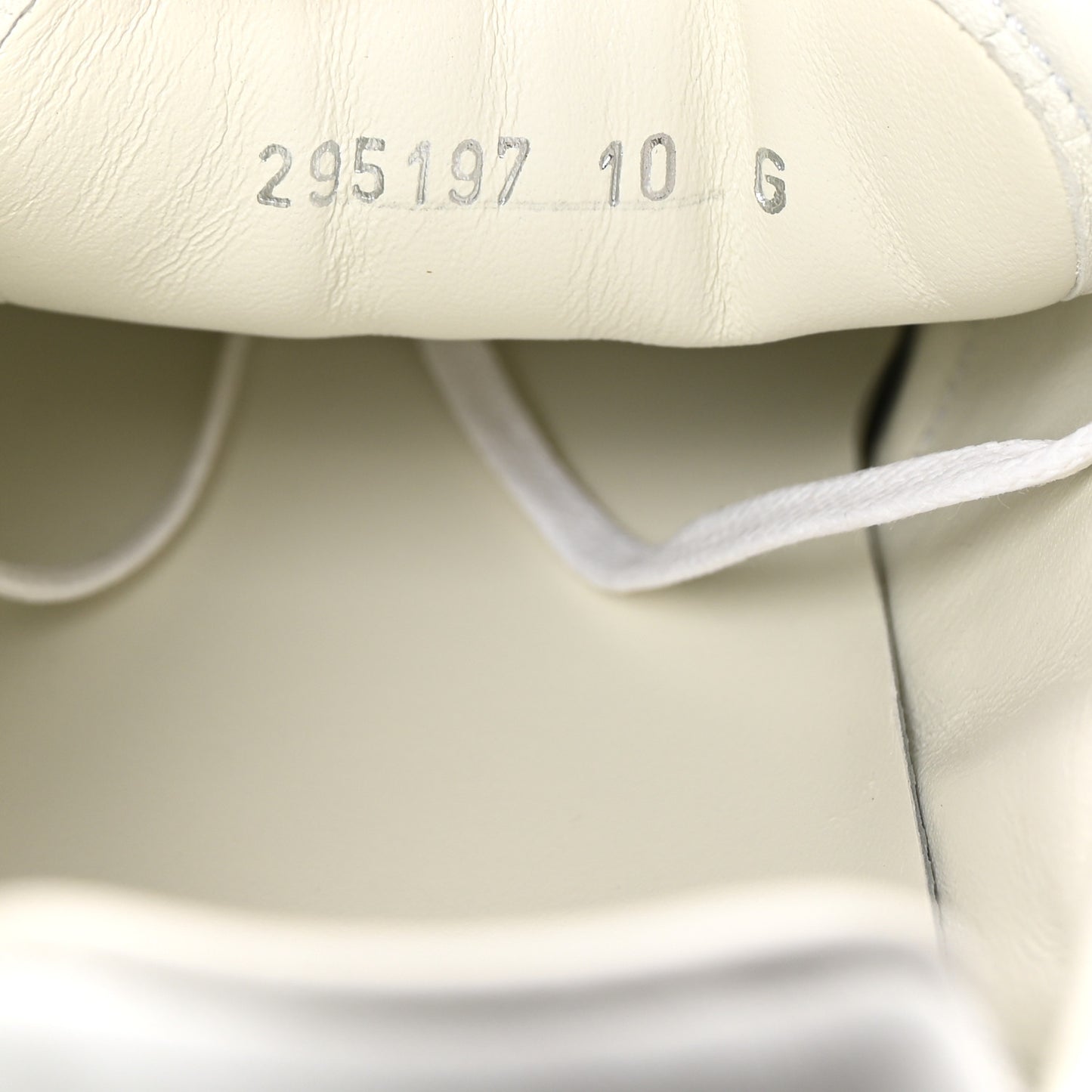 Calfskin Mens Web Sneakers 10 White