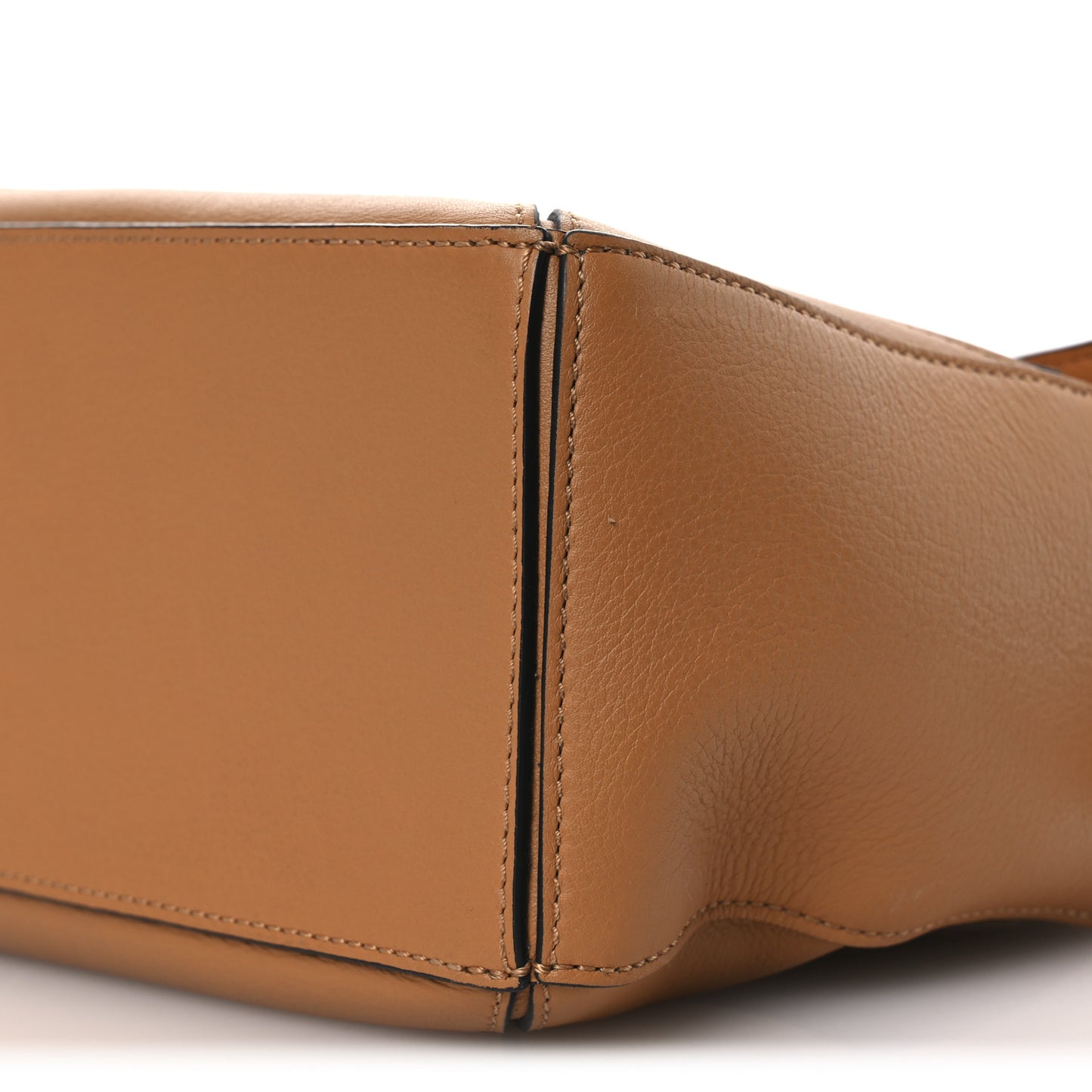 X KEN PRICE Calfskin Small La Palme Puzzle Bag Amber
