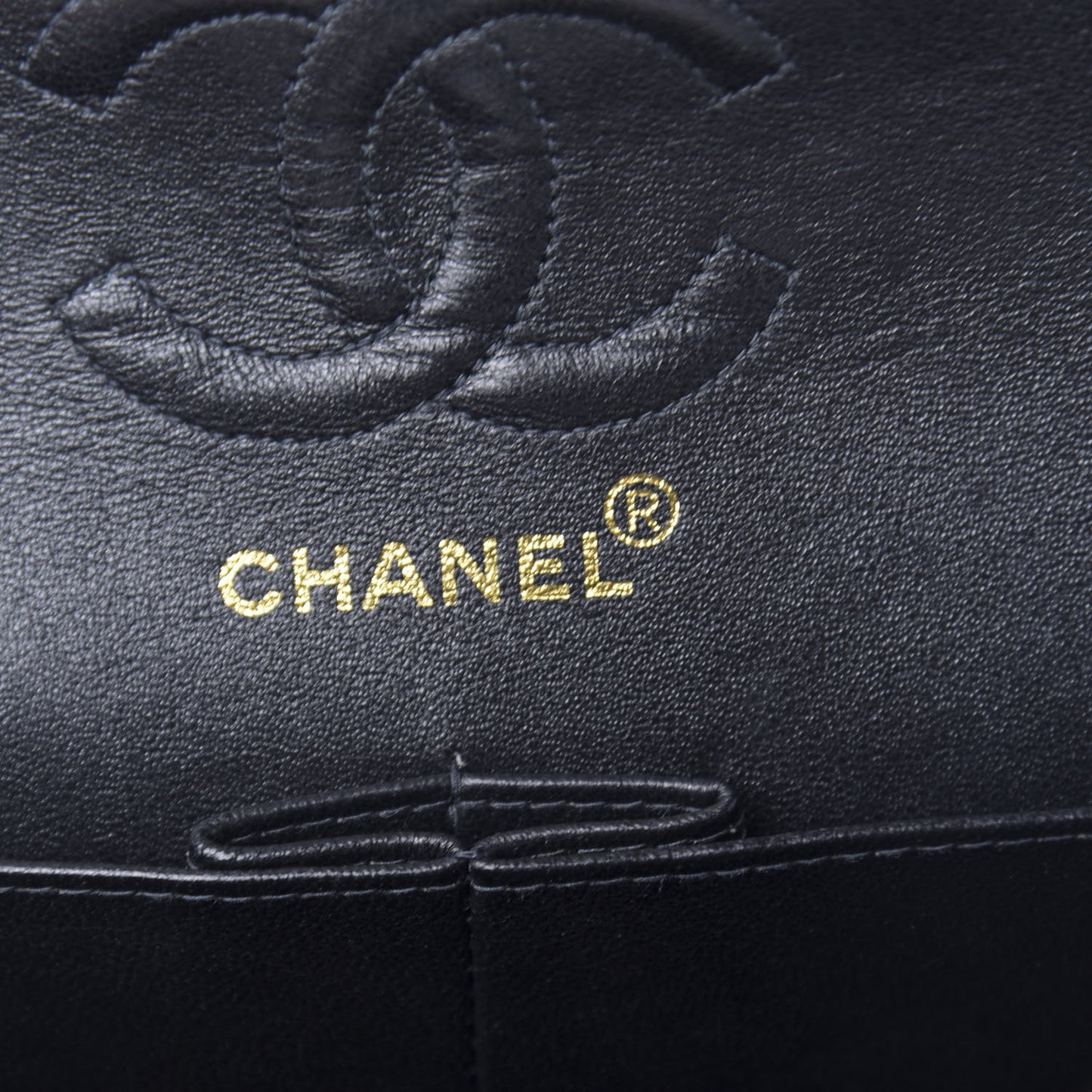 Caviar Quilted Small Double Flap Black