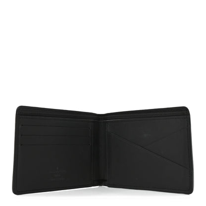 Louis Vuitton Calfskin Monogram Shadow Multiple Wallet Black 5 of 6