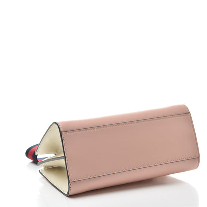Gucci Nappa Bamboo Web Mini Nymphaea Top Handle Bag Perfect Pink Mystic White 4 of 11