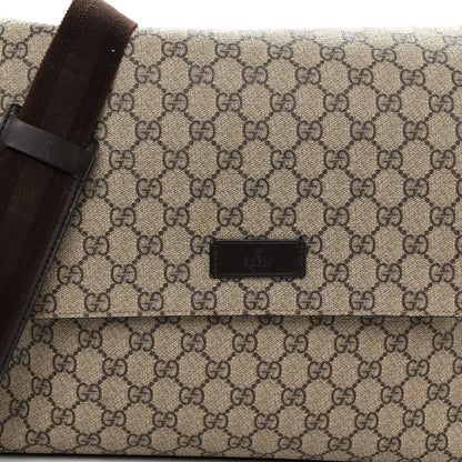 Gucci GG Plus Monogram Messenger Diaper Bag Dark Brown 9 of 13