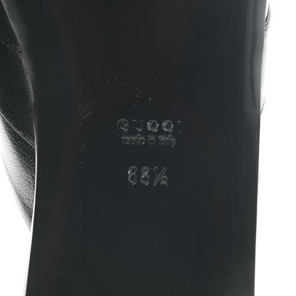 Gucci Goatskin Horsebit Pericle Slippers 38.5 Black 7 of 8