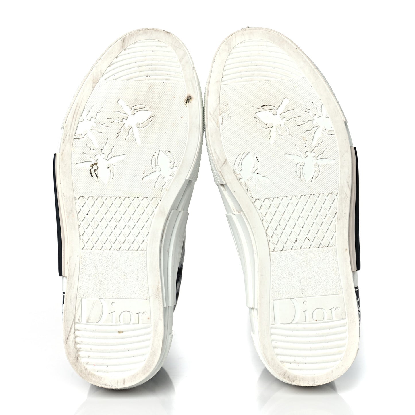 Technical Canvas Oblique B23 High Top Sneakers 35.5 White Black