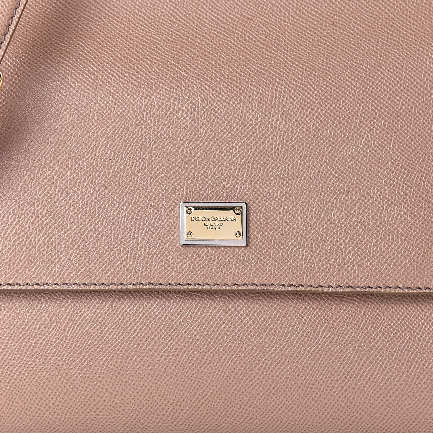 Dauphine Calfskin Medium Miss Sicily Satchel Tortora Sand