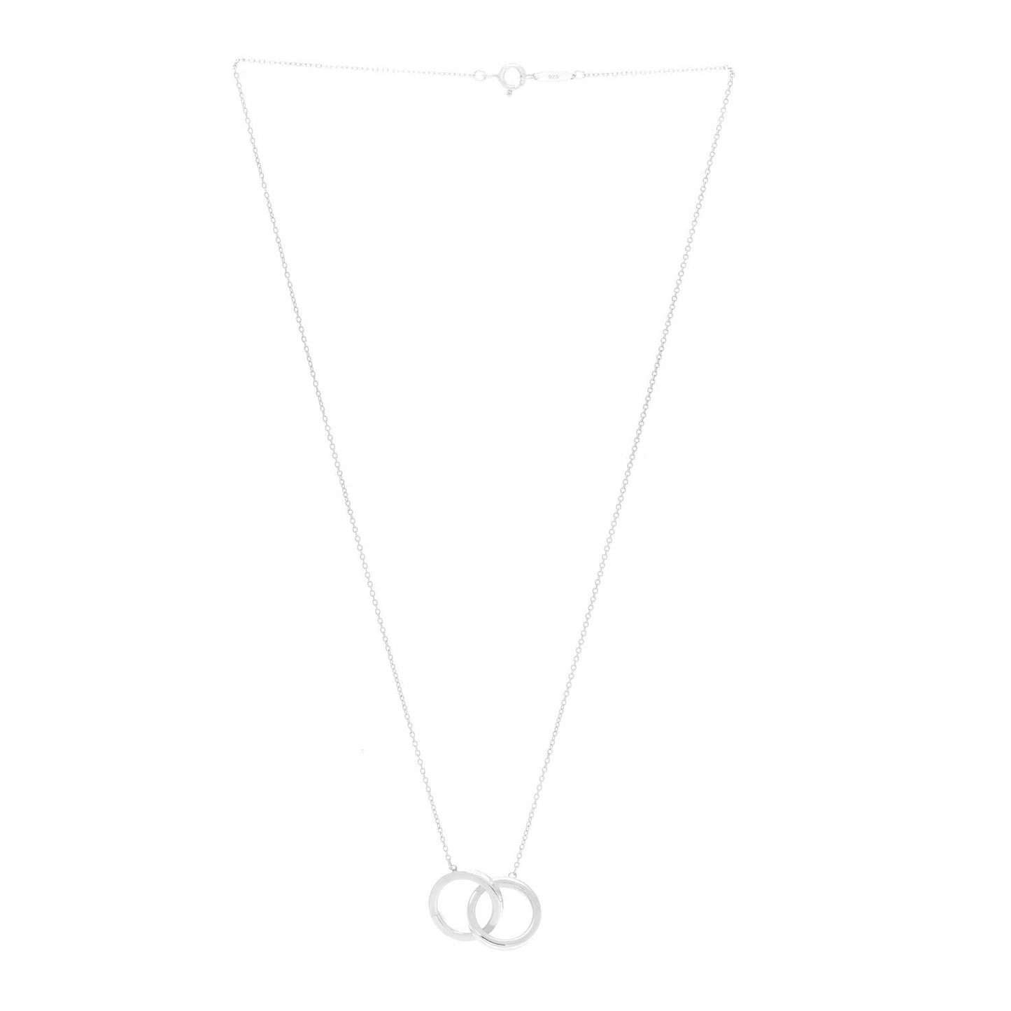 Sterling Silver 1837 Interlocking Circles Pendant Necklace