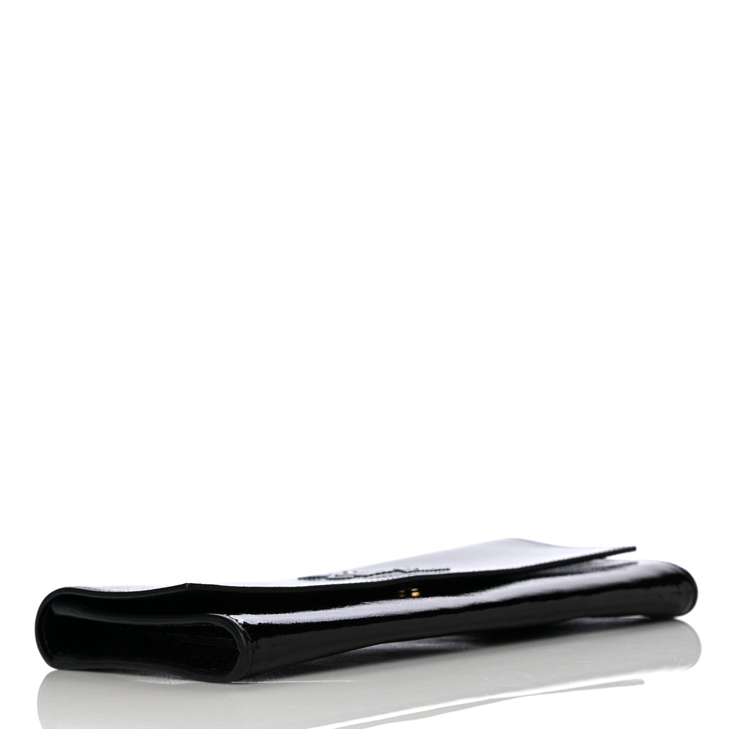 Saint Laurent Textured Patent Monogram Small Belle De Jour Clutch Black 4 of 12