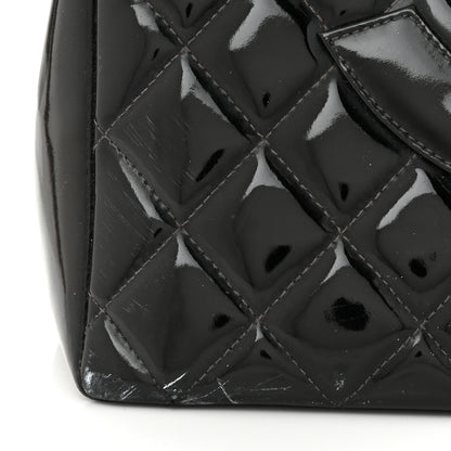 Chanel Patent Quilted Grand Shopping Tote GST Black 13 of 20