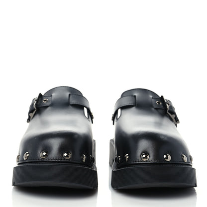 Christian Dior Calfskin Diorquake Buckled Lug Sole 15mm Clogs 36 Black 3 of 8