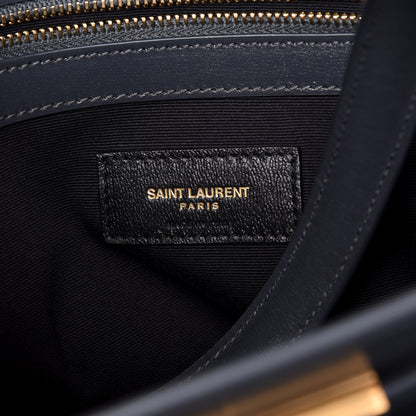 Saint Laurent Calfskin Medium Manhattan Shopper Tote Grey 6 of 9