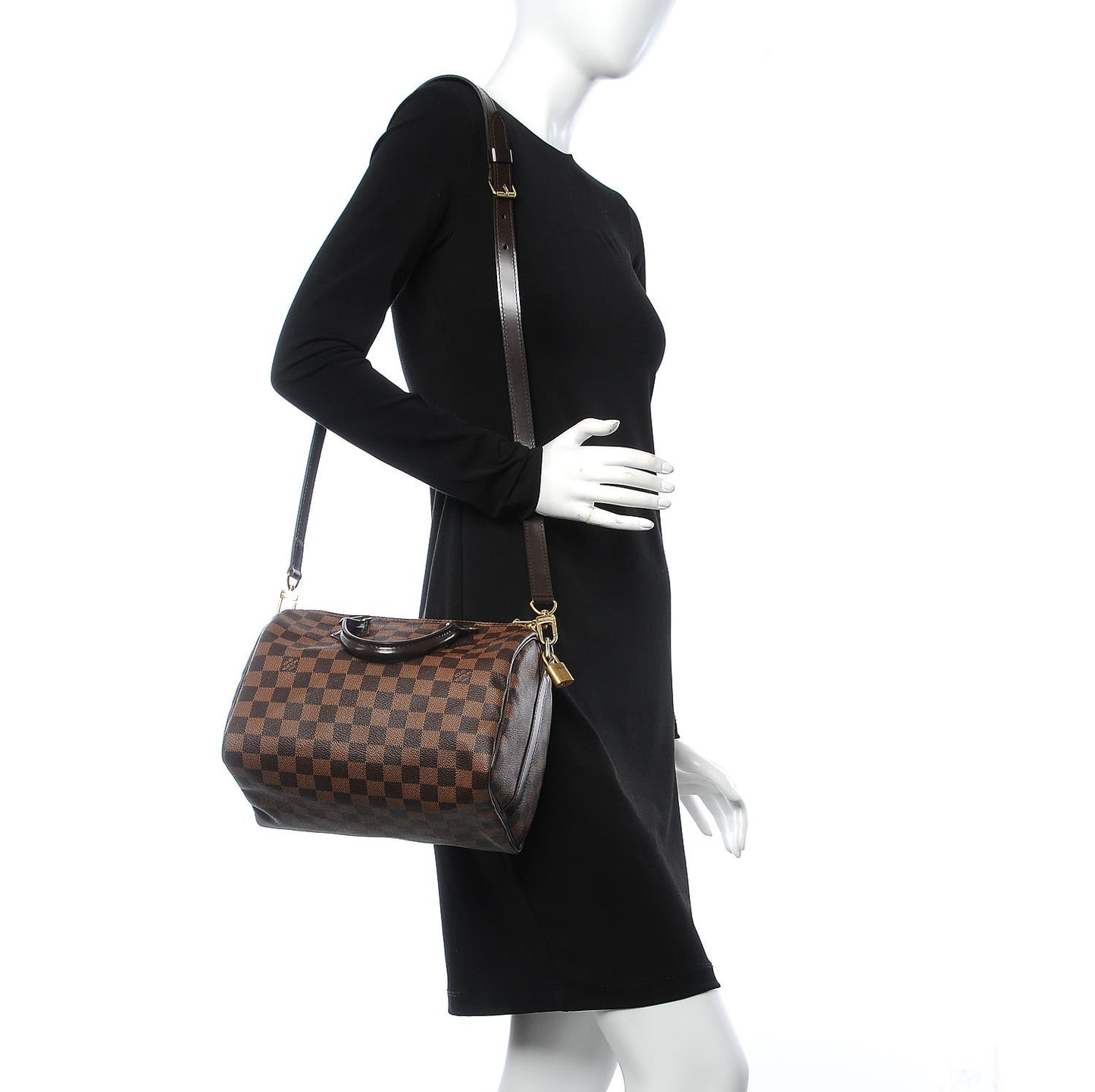 Damier Ebene Speedy Bandouliere 25