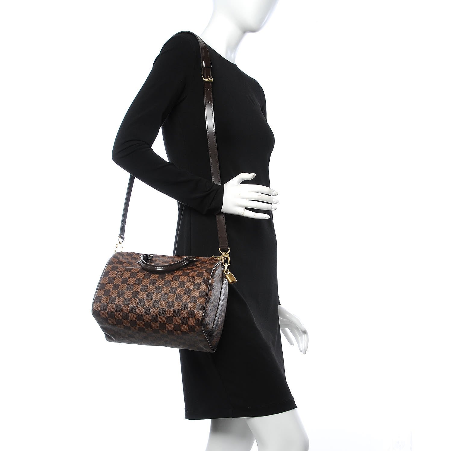 Louis Vuitton Damier Ebene Speedy Bandouliere 25 2 of 8