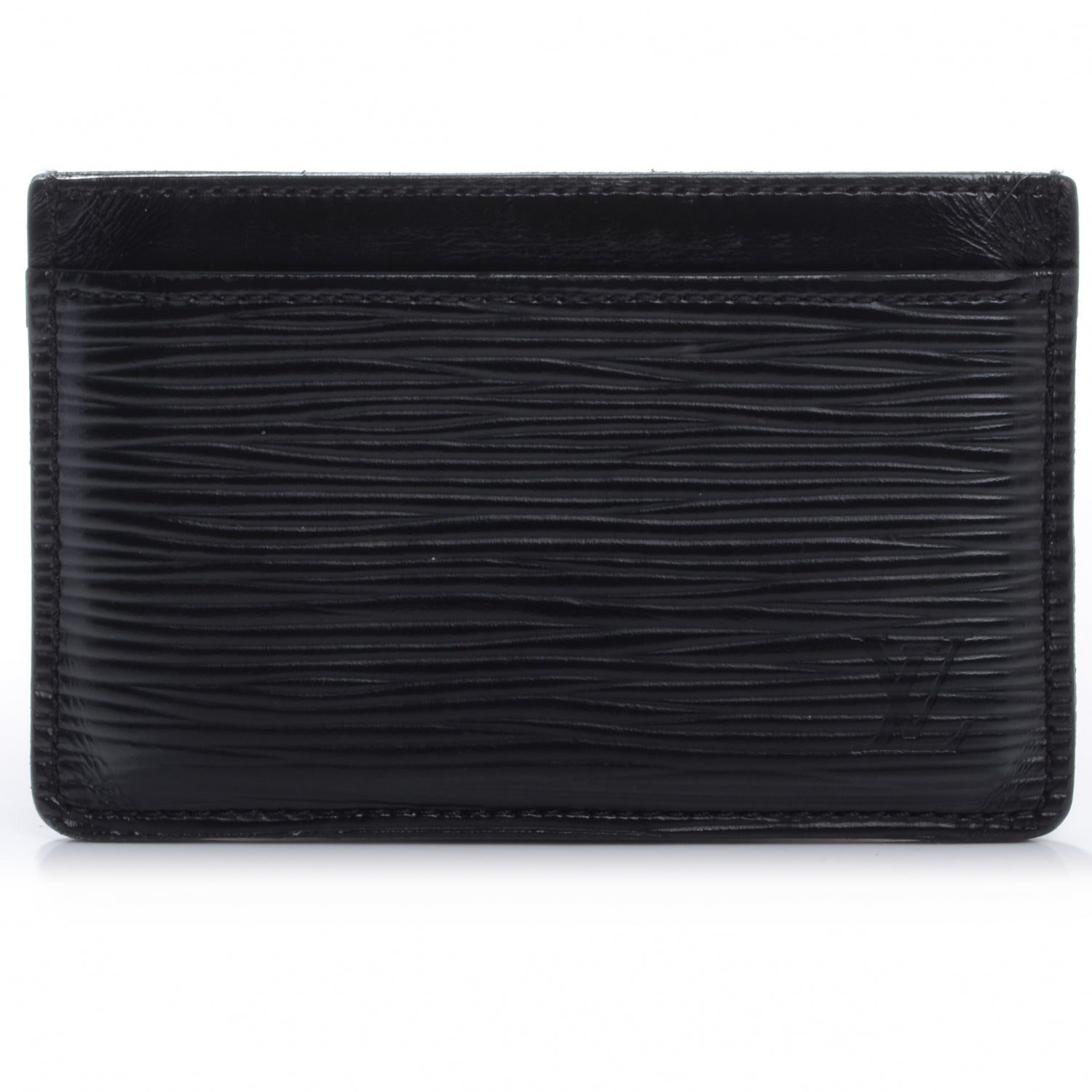Louis Vuitton Epi Card Holder Black 1 of 8