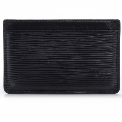 Louis Vuitton Epi Card Holder Black 1 of 8