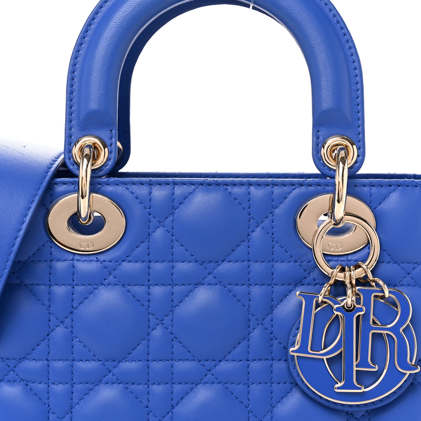 Lambskin Cannage Small My ABCDior Lady Dior Blue