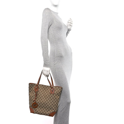 Gucci Guccissima Medium Charm Tote Light Brown 2 of 10