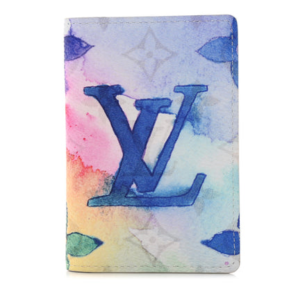 Louis Vuitton Monogram Watercolor Pocket Organizer NM Multicolor 1 of 10