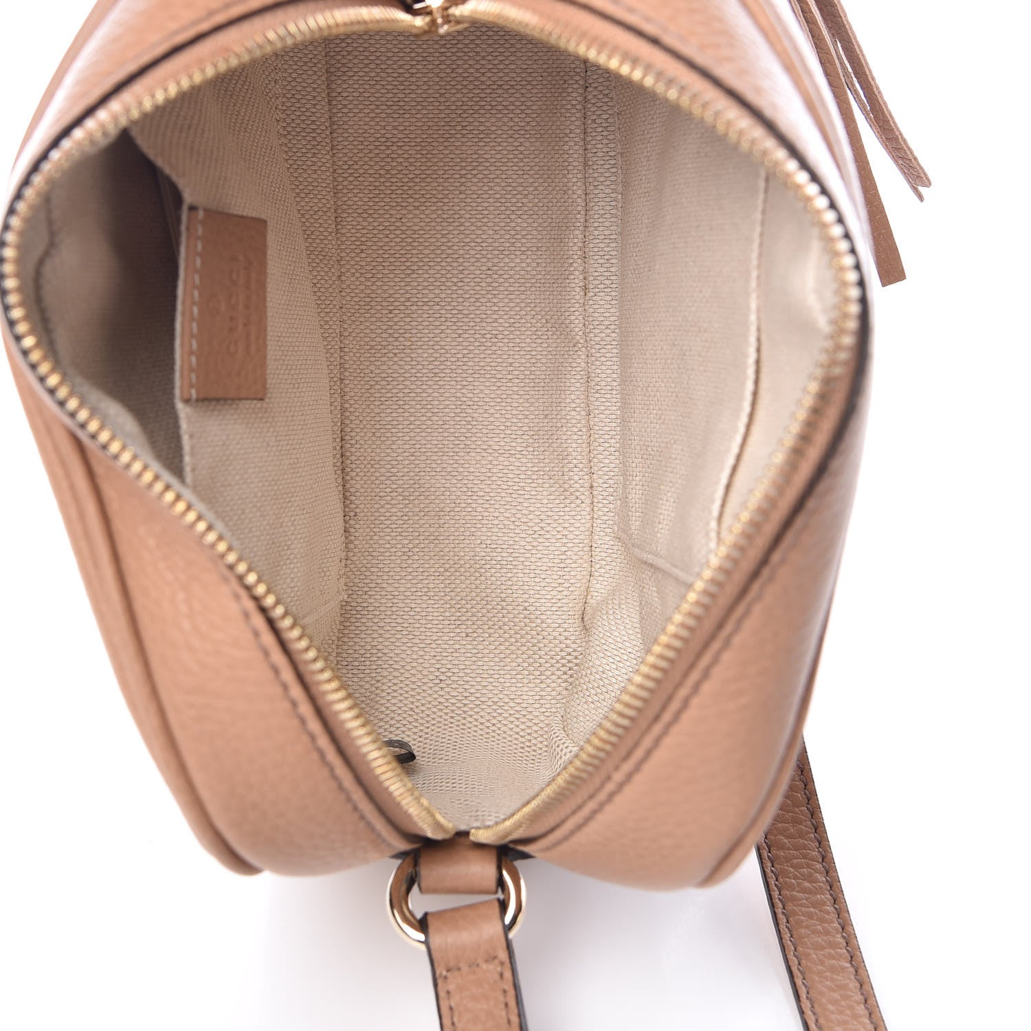 Gucci Pebbled Calfskin Small Soho Disco Bag Rose Beige 7 of 7