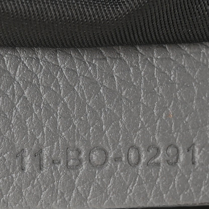 Christian Dior X SACAI Grained Calfskin Technical Fabric Mens Saddle Bag Black 7 of 10