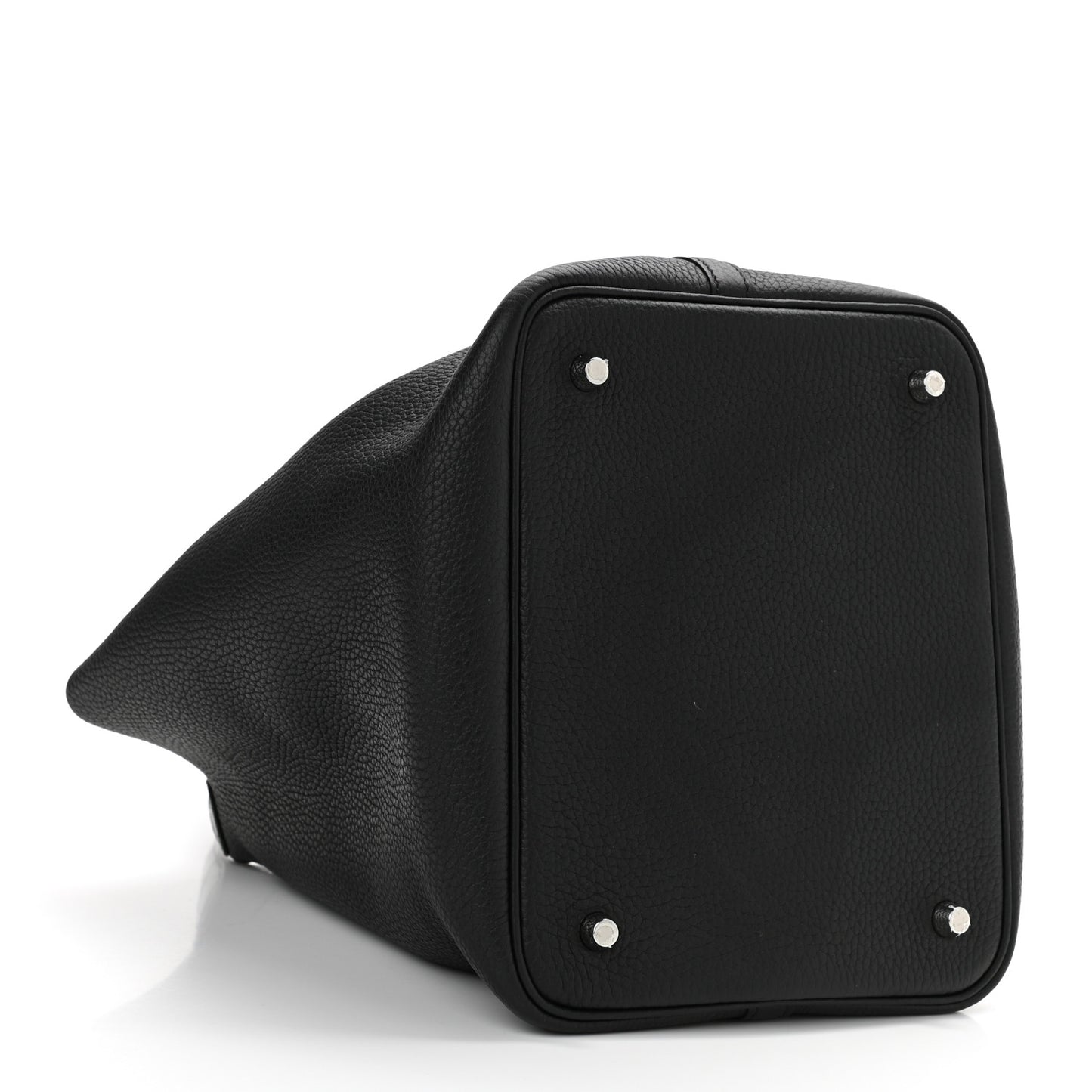 Taurillon Clemence Matte Alligator Picotin Lock Touch 22 MM Black