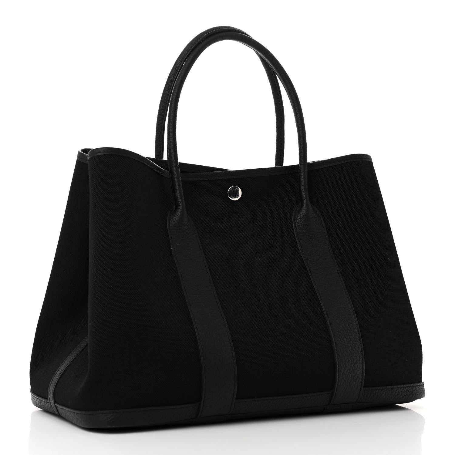 Hermes Toile Militaire Negonda Garden Party Tote 36 MM Black 2 of 11