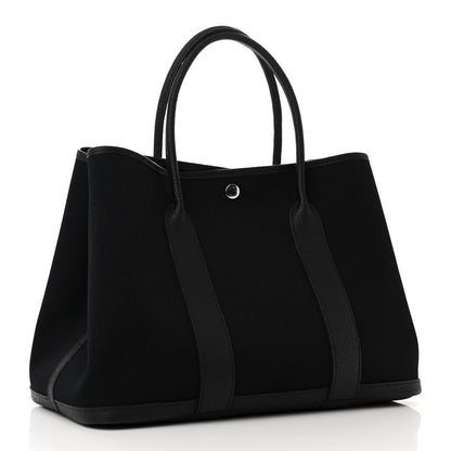Hermes Toile Militaire Negonda Garden Party Tote 36 MM Black 2 of 11