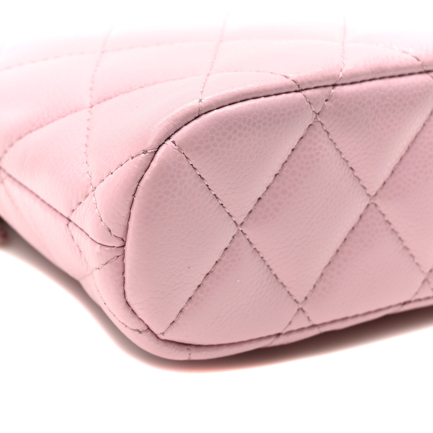 Chanel Caviar Quilted Clutch with Chain Pink 9 of 10