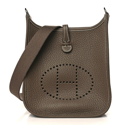Hermes Taurillon Clemence Evelyne TPM Etoupe 1 of 10