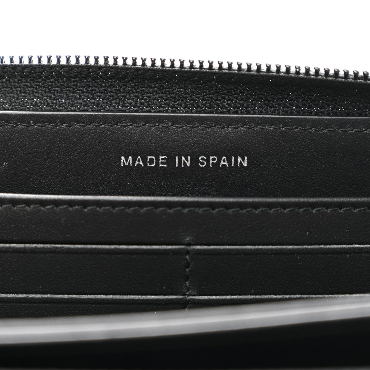 Caviar Quilted Boy Long Zip Around Wallet Black