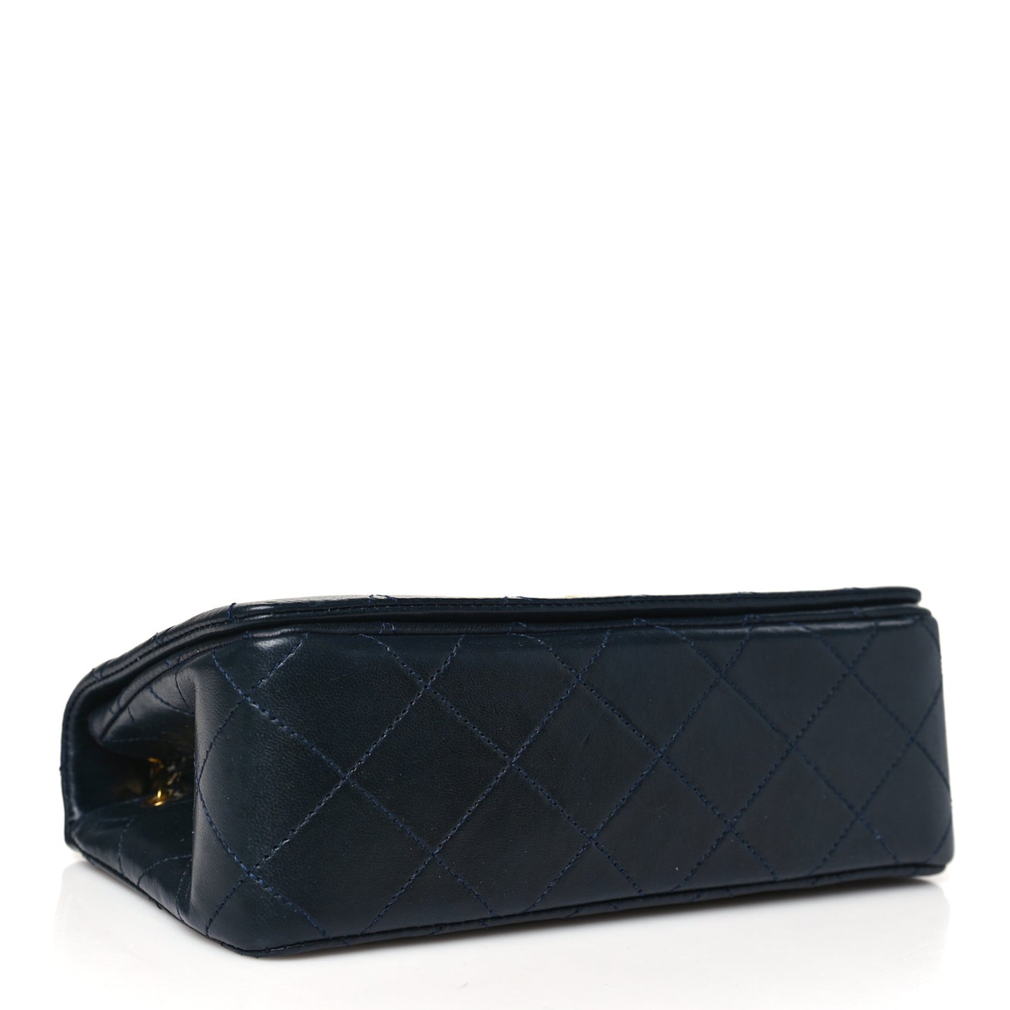 Lambskin Quilted Small Single Flap Bag Black