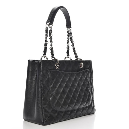 Chanel Caviar Quilted Grand Shopping Tote GST Black 3 of 7