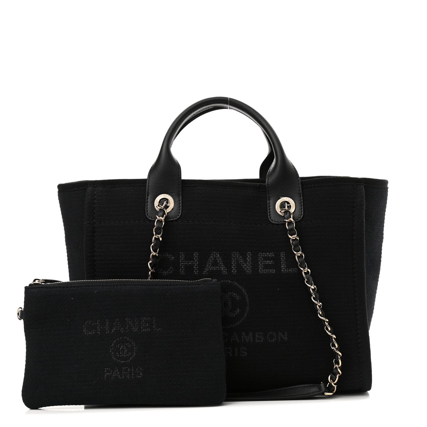 Mixed Fibers Small Deauville Tote Black
