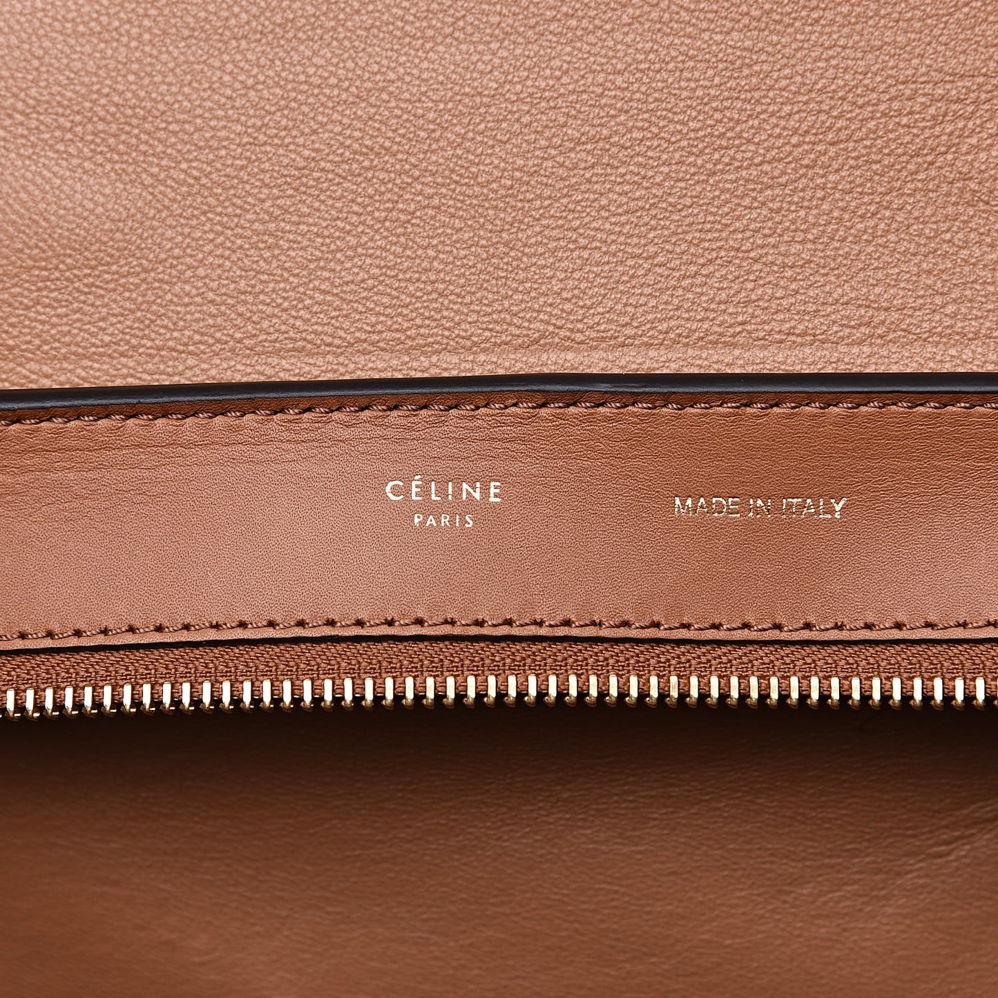 Natural Calfskin Small Trapeze Tan