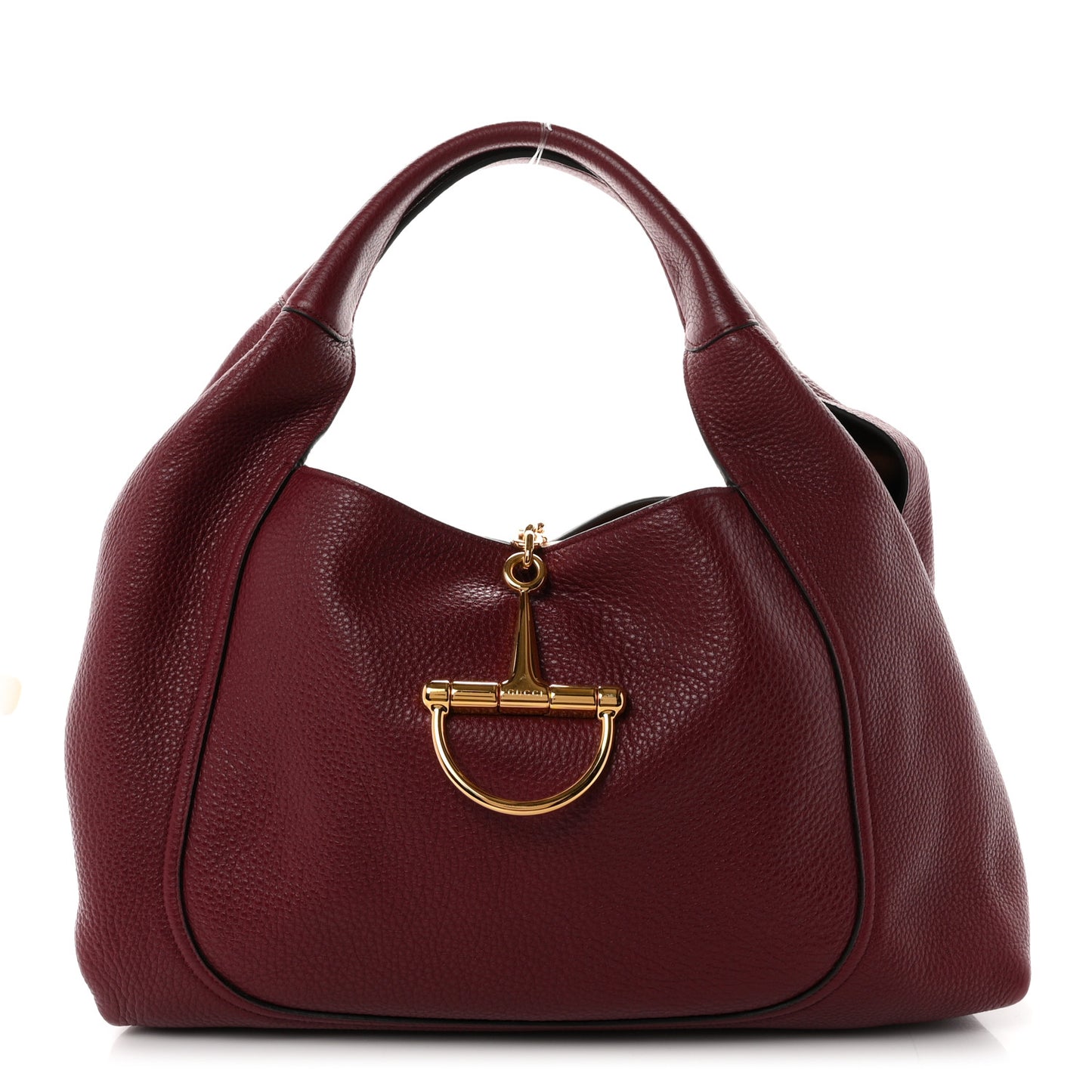 Grained Calfskin Softbit Maxi Shoulder Bag Rosso