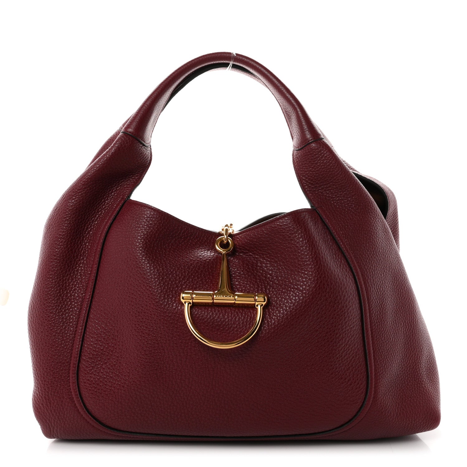Gucci Grained Calfskin Softbit Maxi Shoulder Bag Rosso 1 of 10