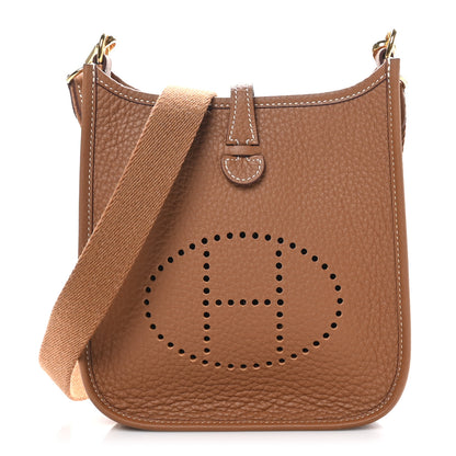 Hermes Taurillon Clemence Evelyne TPM Gold 1 of 10