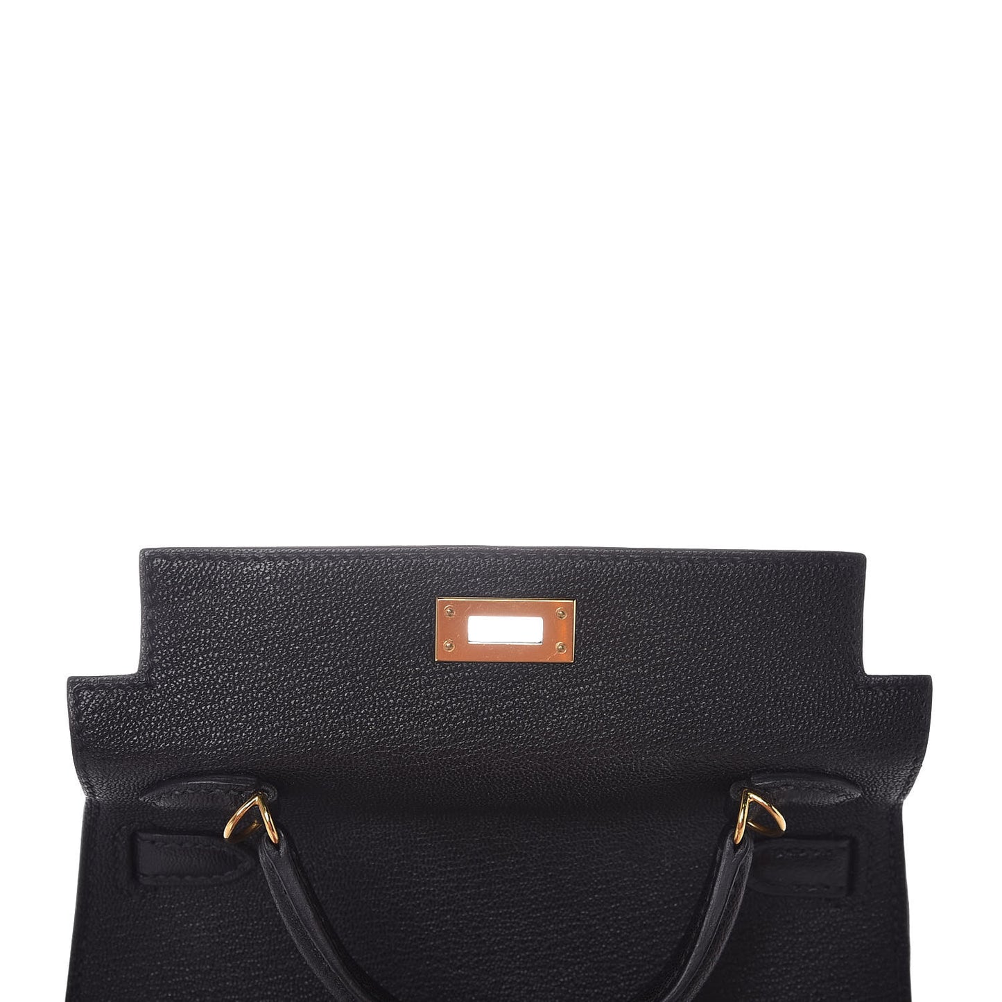 Chevre Chandra Mini Kelly Sellier 20 Black