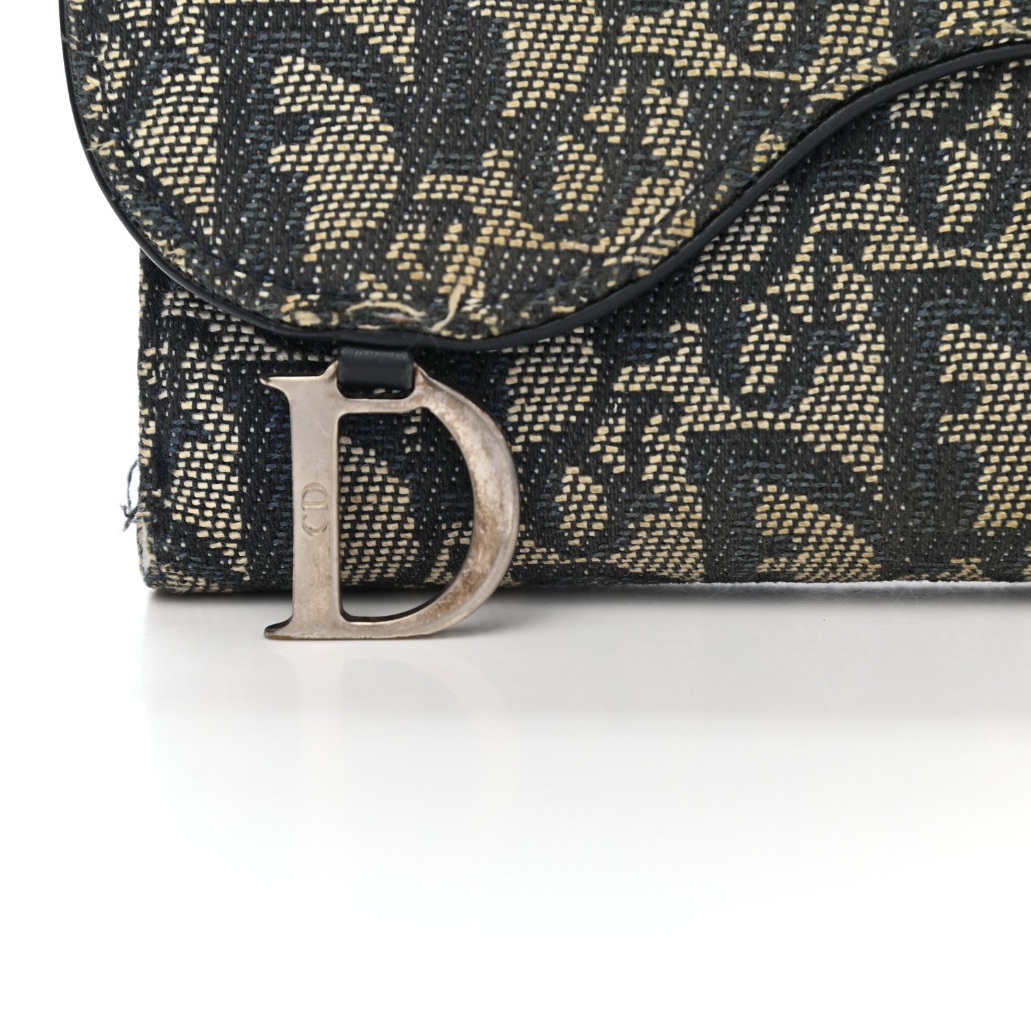 Christian Dior Monogram Saddle Wallet Navy 11 of 11