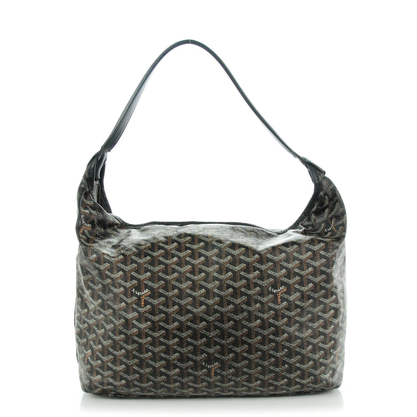 Goyardine Fidji Zip Hobo Black