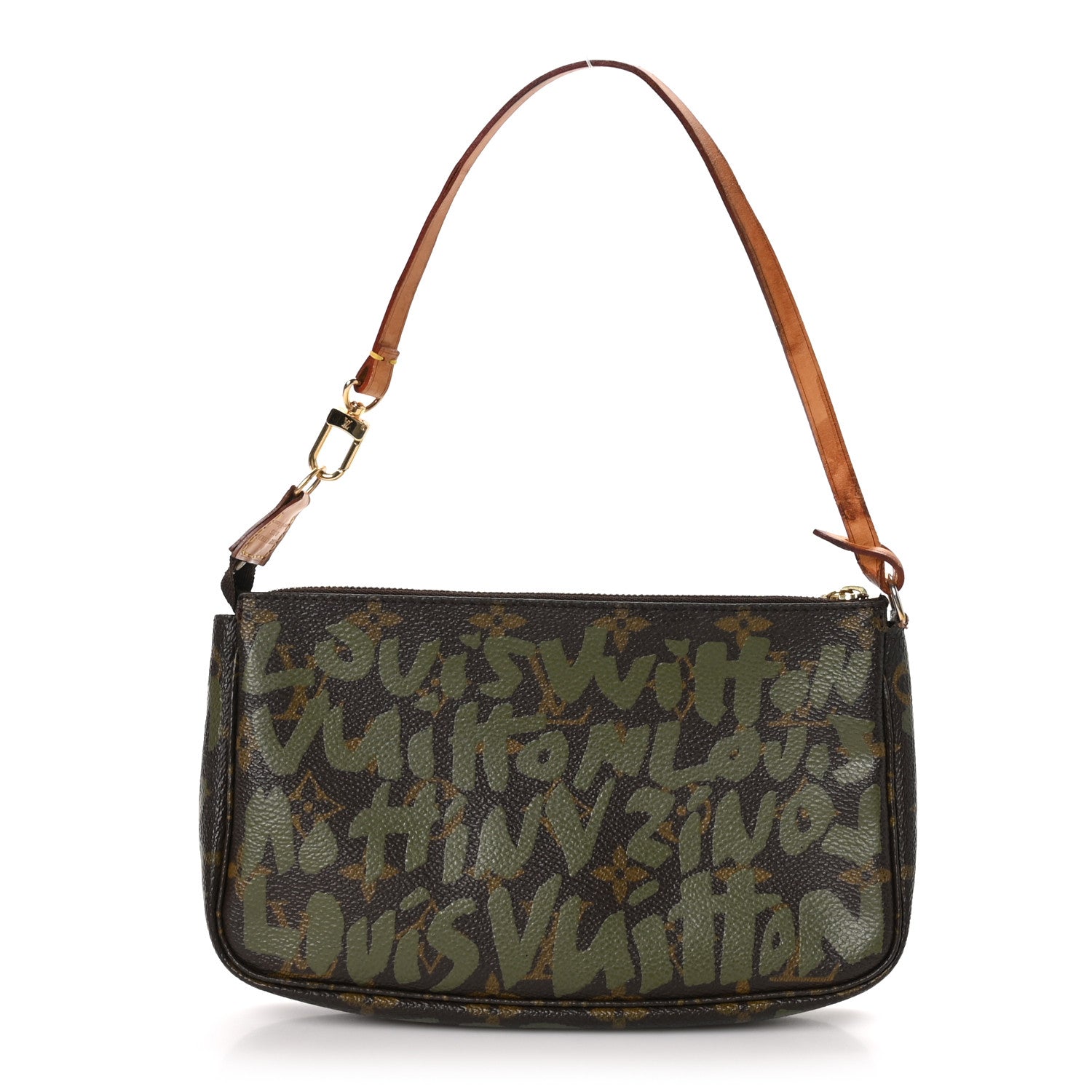 Louis Vuitton Monogram Graffiti Pochette Accessories Kaki 1 of 14