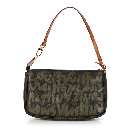 Louis Vuitton Monogram Graffiti Pochette Accessories Kaki 1 of 14