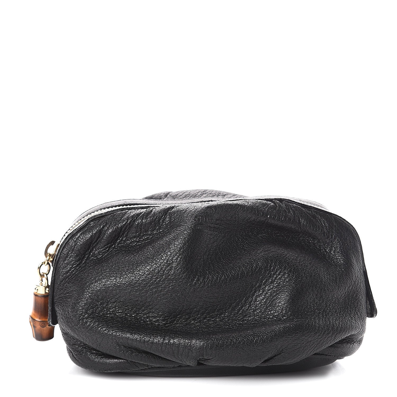 Gucci Deerskin Medium Bamboo Cosmetic Case Black 1 of 7