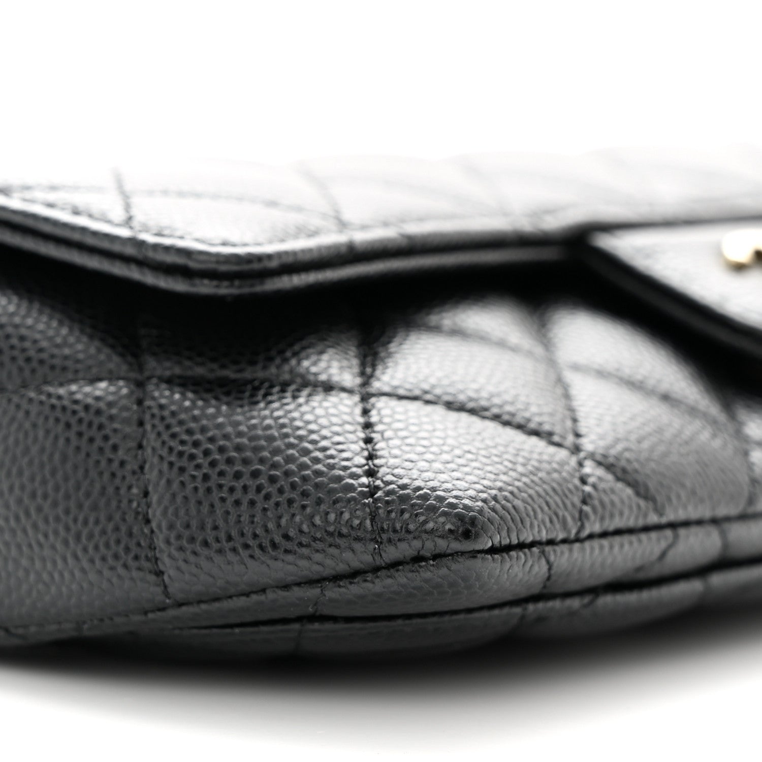 Chanel Caviar Quilted Glasses Case With Chain Black 10 of 12