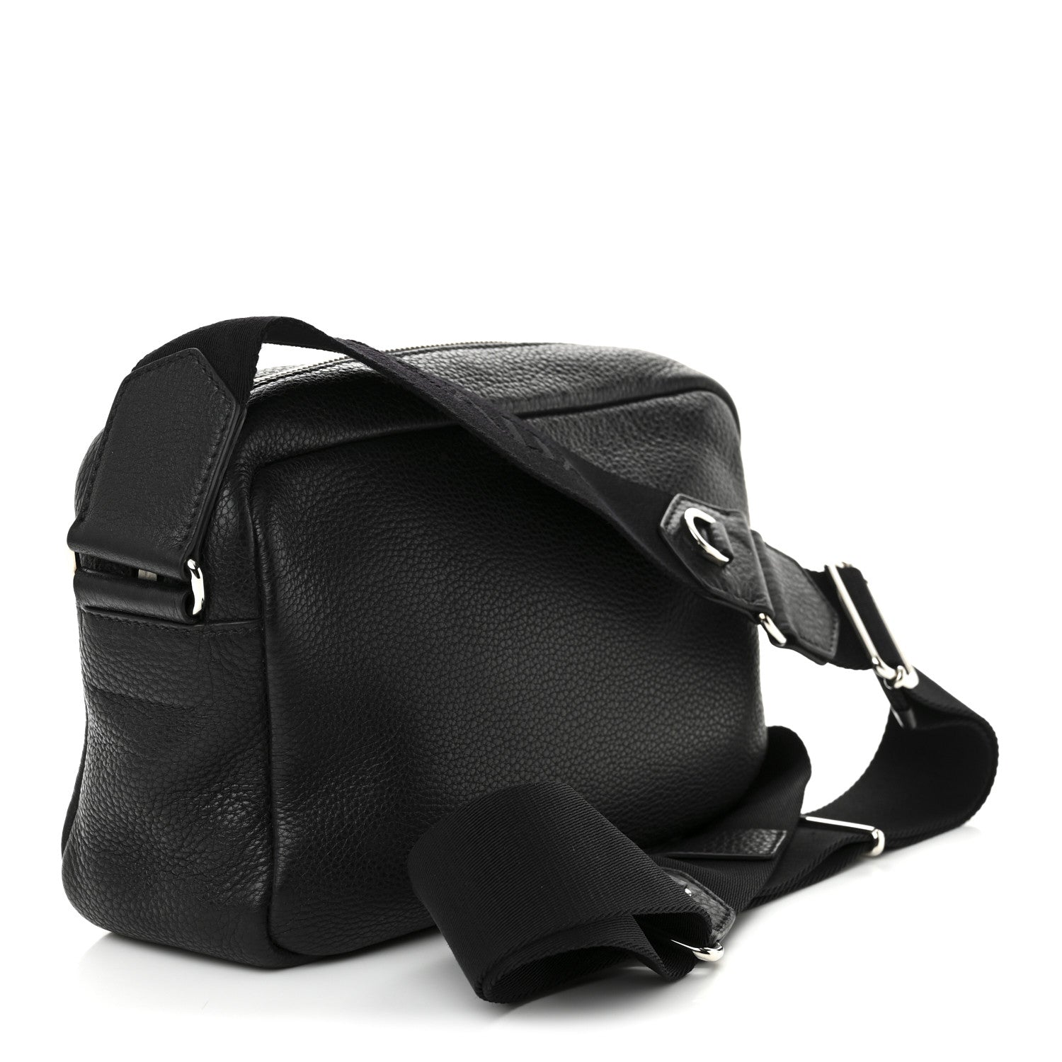 Prada Vitello Daino Camera Crossbody Black 3 of 10