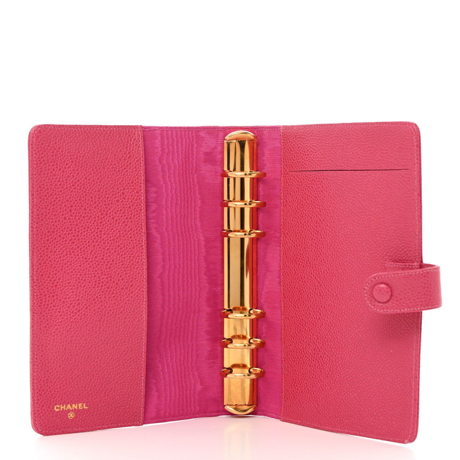 Chanel Caviar CC Small Ring Agenda Planner Pink 5 of 9