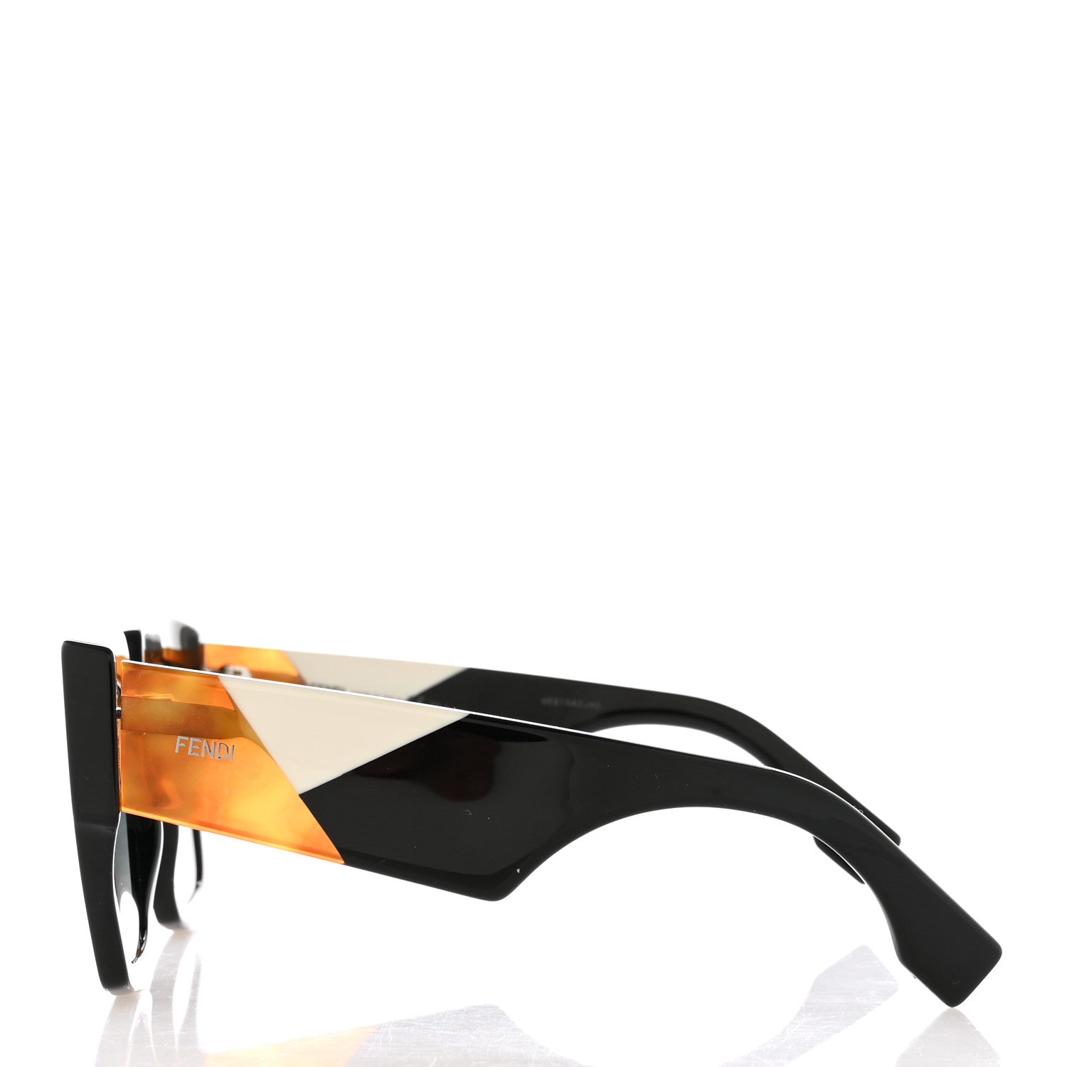 Fendi Facets Square Sunglasses FF 0263/S Black 3 of 7