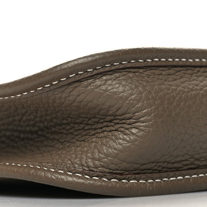 Hermes Taurillon Clemence Amazone Evelyne TPM Etoupe Bleu Indigo 9 of 10