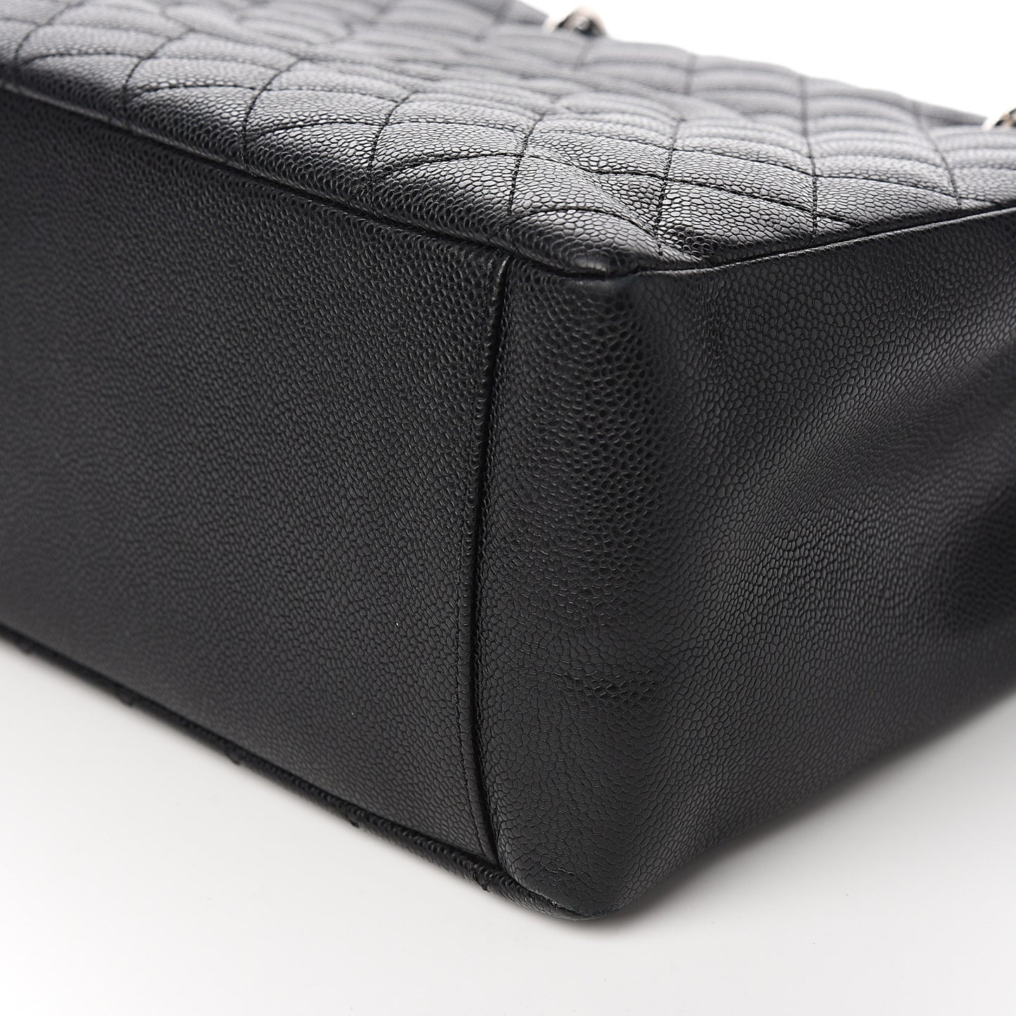 Caviar Quilted Grand Shopping Tote GST Black