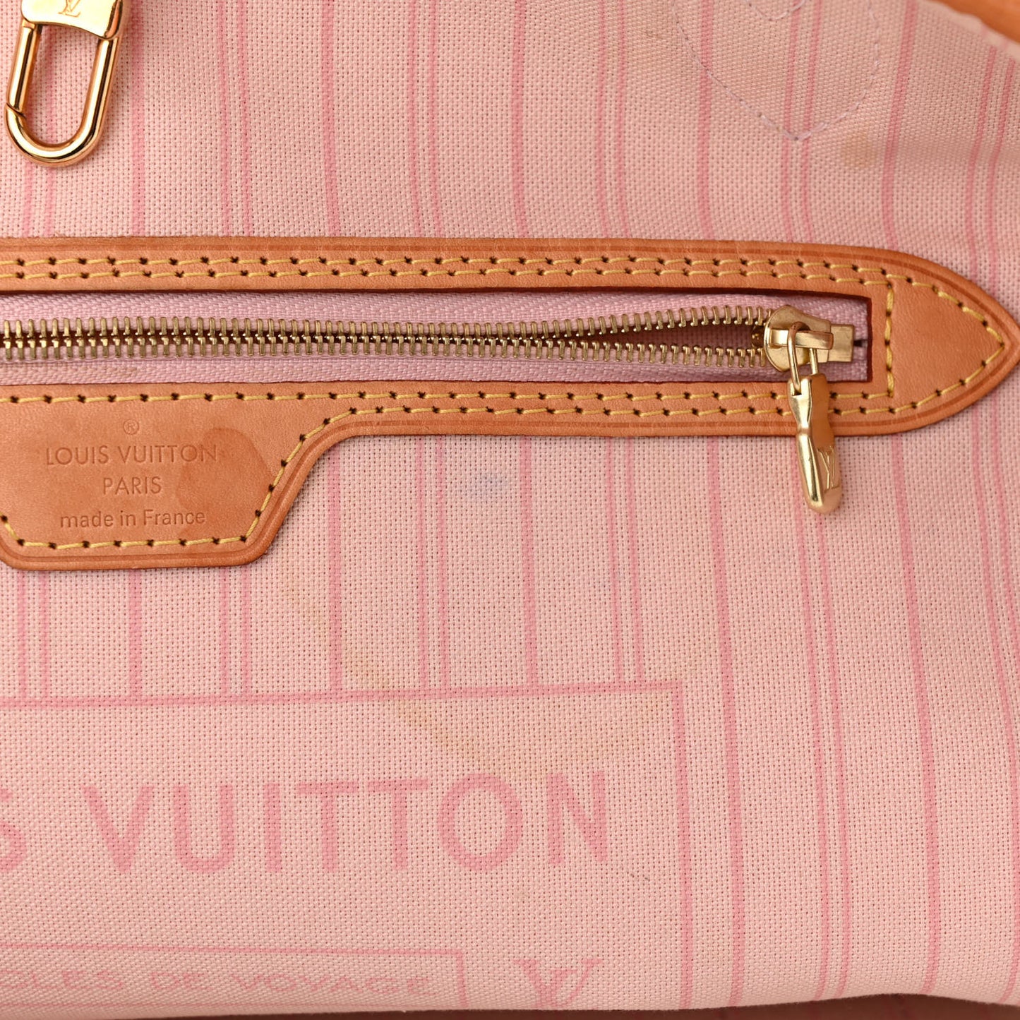 Damier Azur Neo Neverfull MM Rose Ballerine